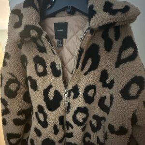 Forever 21 leopard jacket